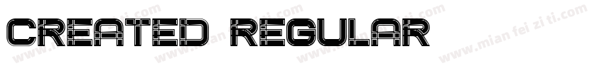 Created Regular字体转换